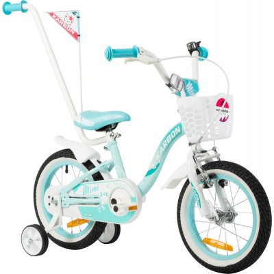 Dviratis Karbon Mimi 14 sky-white - Vaikiški dviračiai