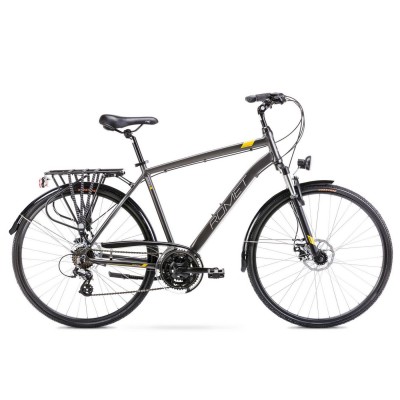 Dviratis Romet Wagant 2 2023 graphite-yellow gold - Turistiniai dviračiai