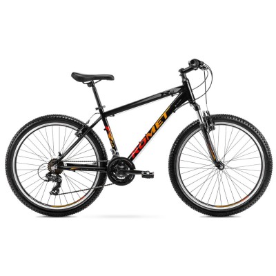 Dviratis Romet Rambler R6.0 26 2022 black-orange - Kalnų (MTB) 26 dviračiai
