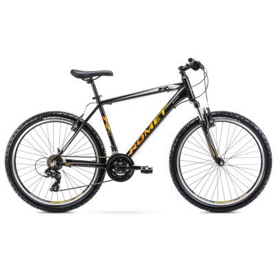 Dviratis Romet Rambler R6.1 26 2022 black-yellow - Kalnų (MTB) 26 dviračiai