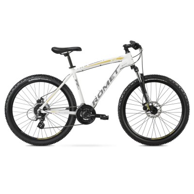 Dviratis Romet Rambler R6.3 26 2022 white-gold - Kalnų (MTB) 26 dviračiai