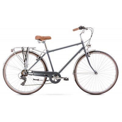 Dviratis Romet Vintage Eco M 28 Alu 2022 grey - Miesto dviračiai