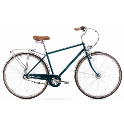 Dviratis Romet Vintage Classic M 28 Alu 2022 turquoise - Miesto dviračiai
