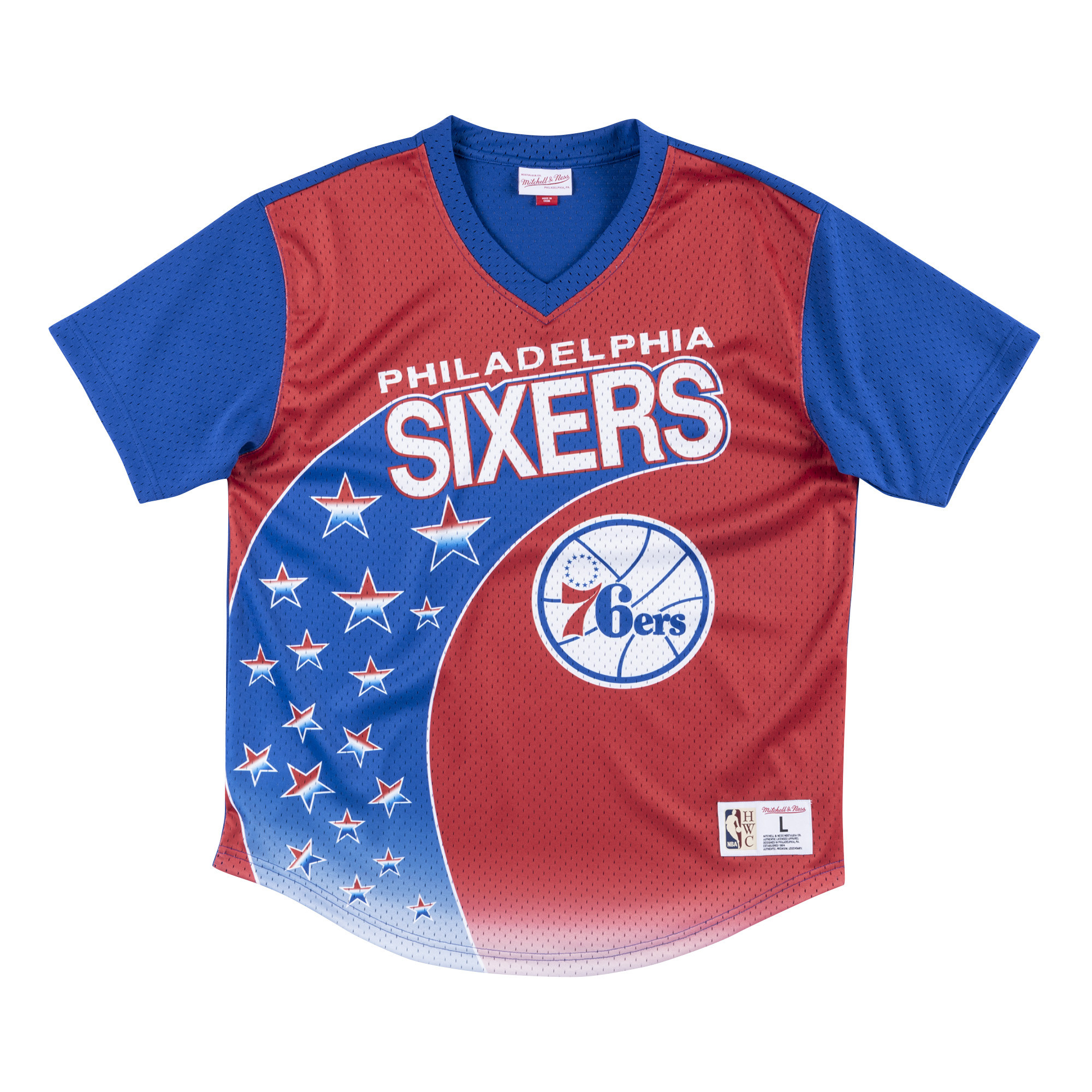 Mitchell & Ness Winning Shot Mesh V-Neck Shirt