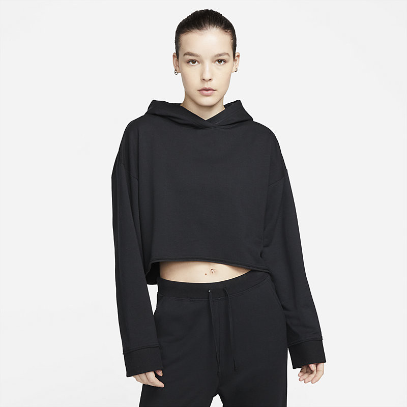 NIKE WMNS YOGA LUXE CROPPED FLEECE HOODIE SPORTGURU.EU