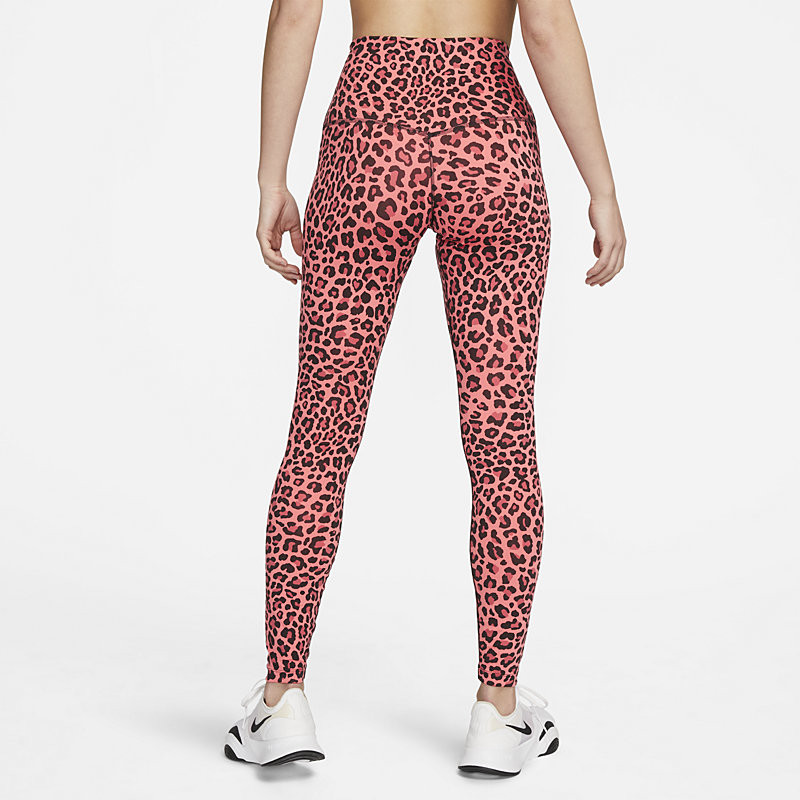 The Nike One Tight Fit Mid Rise Training Leggings Leopard Print X-Sm FREE  SHIP | eBay