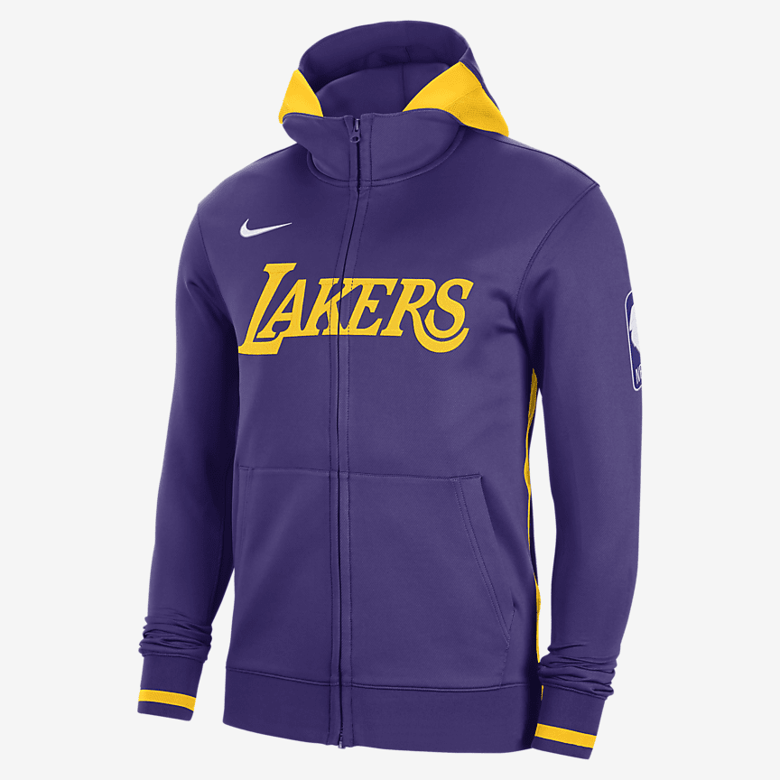 Los Angeles Lakers Nike Dri-Fit Standard Issue Full Zip Hoodie