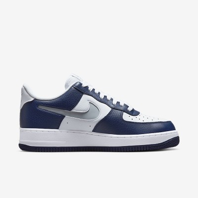 Nike Air Force 1 '07 Low White Navy Grey - Casual Shoes