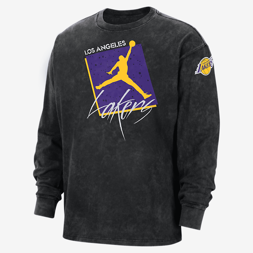 White Jordan NBA Los Angeles Lakers Max90 T-Shirt