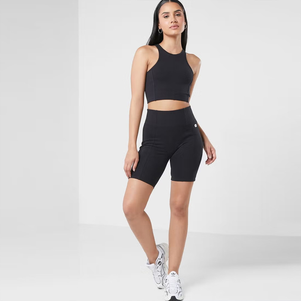 Champion shorts and on sale crop top set