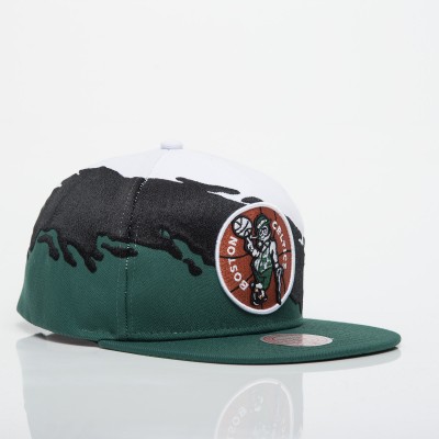 Mitchell & Ness NBA Boston Celtics Paintbrush Snapback Hat - Snapback cepures