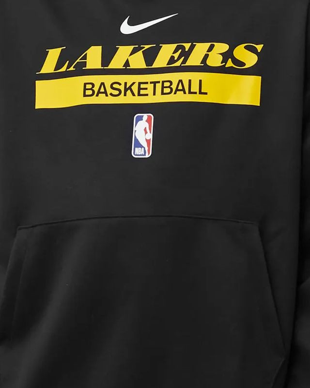 Nike Los Angeles Lakers Spotlight Dri-FIT NBA Pullover Hoodie Black - BLACK