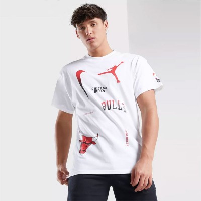 Jordan NBA Chicago Bulls Courtside Statement Edition Max90 SS krepšinio T-Shirt - T-Shirts