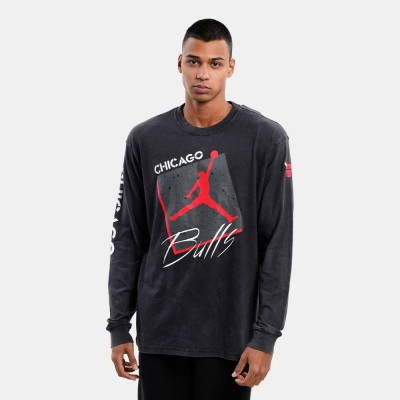Jordan NBA Chicago Bulls Courtside Statement Edition Max90 LS krepšinio T-Shirt