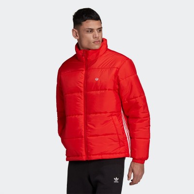 adidas Stand Up Collar Puffer Jacket Red - Jackets
