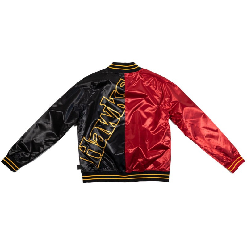 Mitchell & Ness NBA Womens Big Face Satin Jacket 5.0 Atlanta Hawks