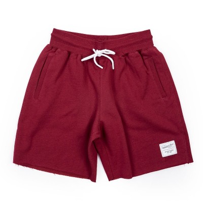 Mitchell & Ness Essentials Fleece Shorts Cabernet - Šortai