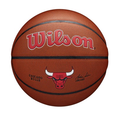 Wilson NBA Chicago Bulls Team Composite krepšinio kamuolys - Zāles
