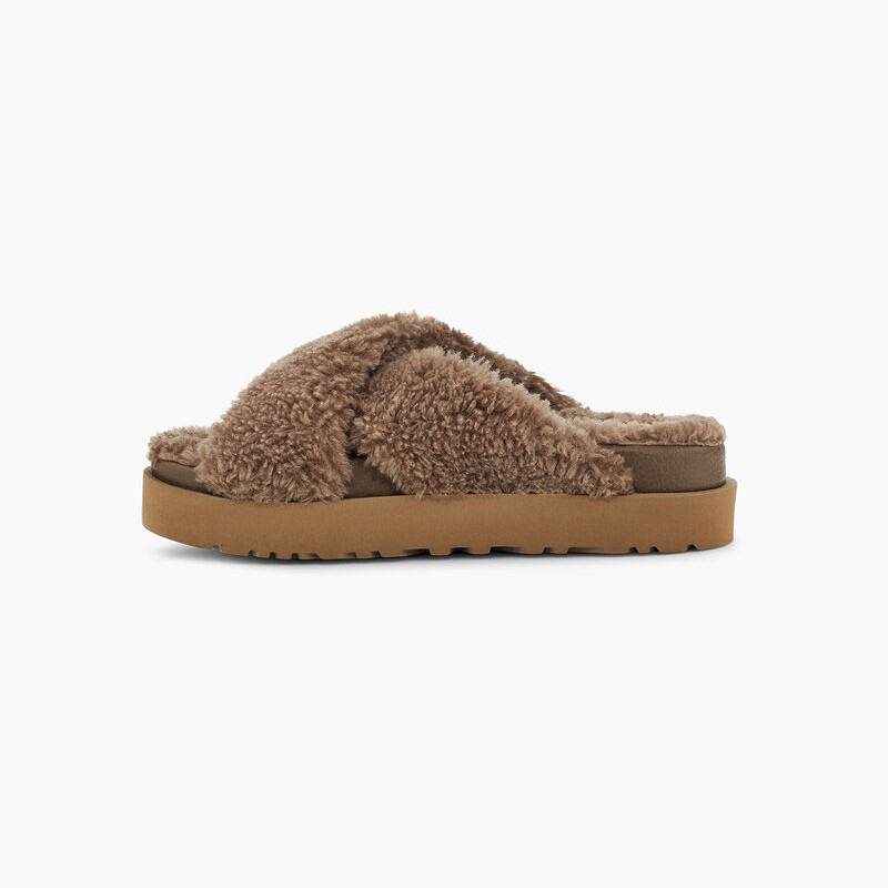 UGG Fuzz store Sugar Cross Slide