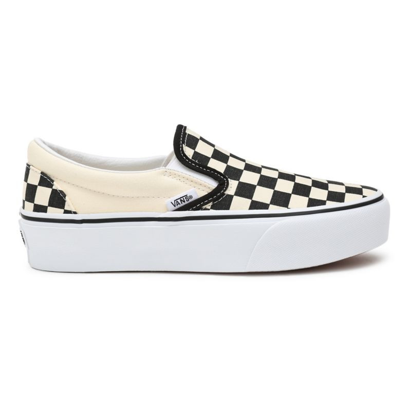 platform chequered vans