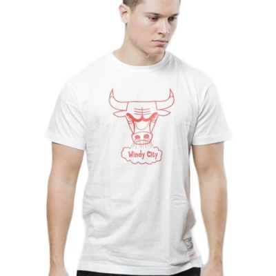 Mitchell & Ness NBA Chicago Bulls Windy City Logo Traditional marškinėliai