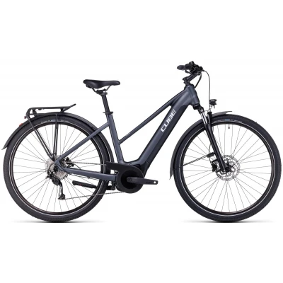 Elektrinis dviratis Cube Touring Hybrid ONE 500 Trapeze greynwhite 2023 - Elektriniai dviračiai