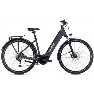 Elektrinis dviratis Cube Touring Hybrid ONE 500 Easy Entry greynwhite 2023 - Elektriniai dviračiai