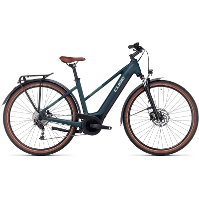 Elektrinis dviratis Cube Touring Hybrid ONE 500 Trapeze darkgreenngreen 2023 - Elektriniai dviračiai